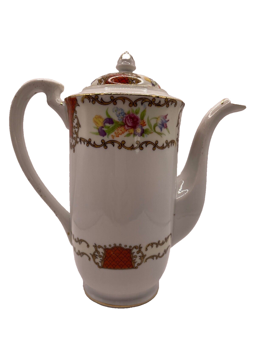 Vintage Hand painted Porcelain Japanese Kutani Teapot